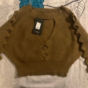 Brand new fashion nova sweater- crop top sweater really cute